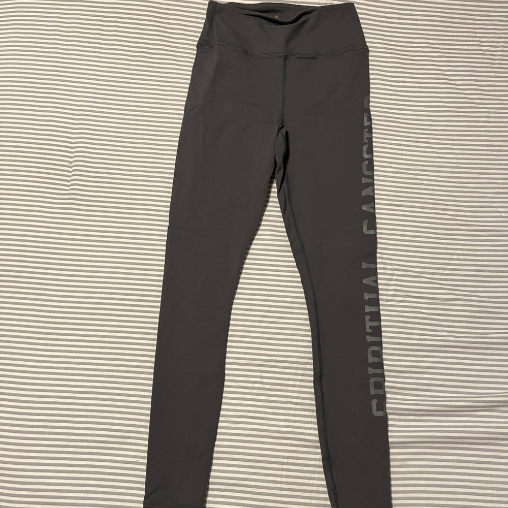 Spiritual Gangster Dark Grey Leggings Size Small